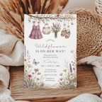 Wildflower Baby Shower Invitation
