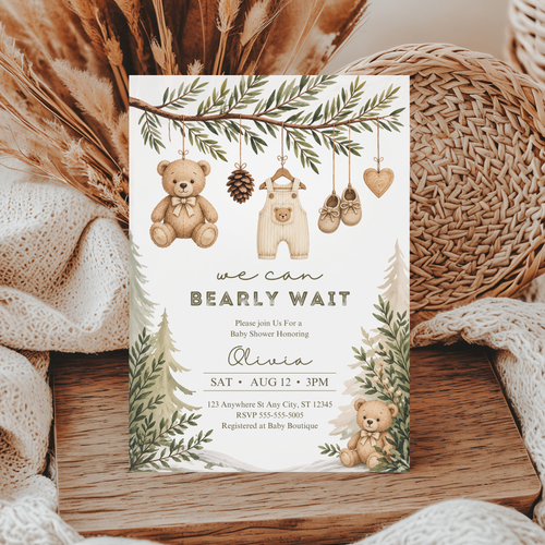 Bear Baby Shower Invitation
