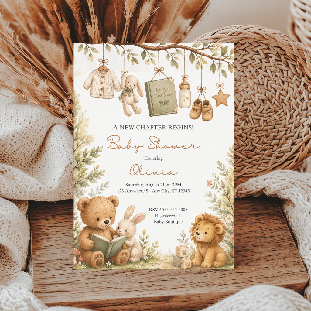 Storybook Baby Shower Invitation