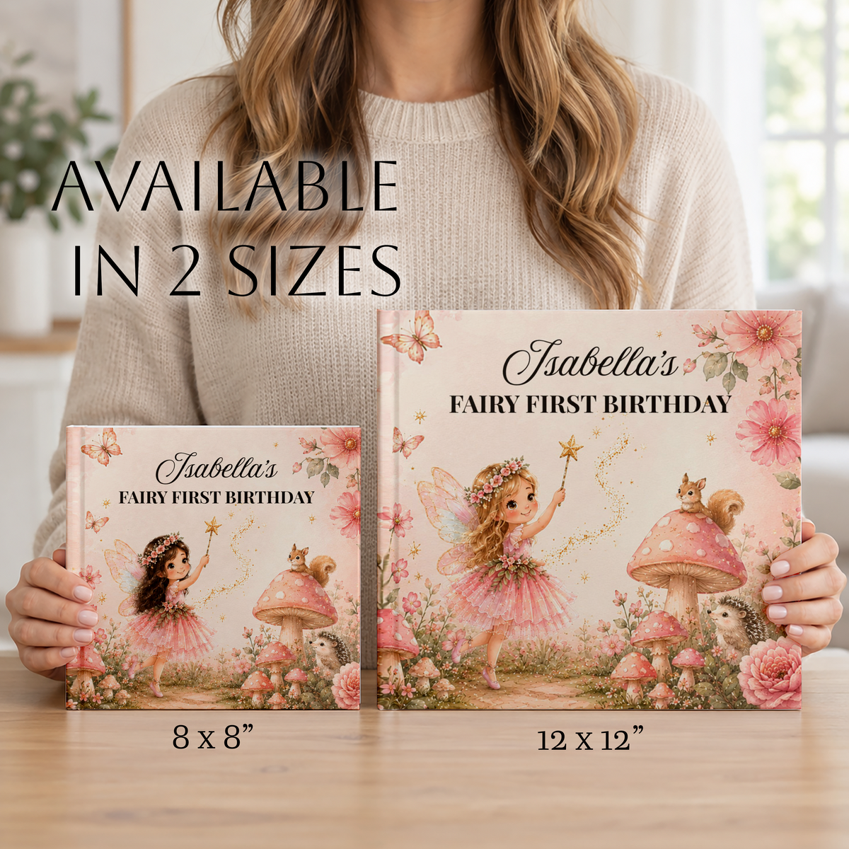 Personalized Fairy First Birthday Book