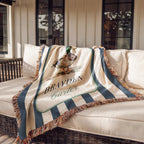 Personalized Preppy Mallard Duck Baby Blanket