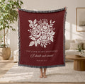 Christian Floral Blanket Psalm 23:1 The Lord Is My Shepherd Faith Gift for Women Mom Grandma Scripture Throw Comfort Encouragement Gift