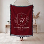 Elegant Monogram Blanket