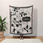 Personalized Name Woven Blanket for Her