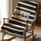 Personalized Grandma Blanket with Grandkids Names