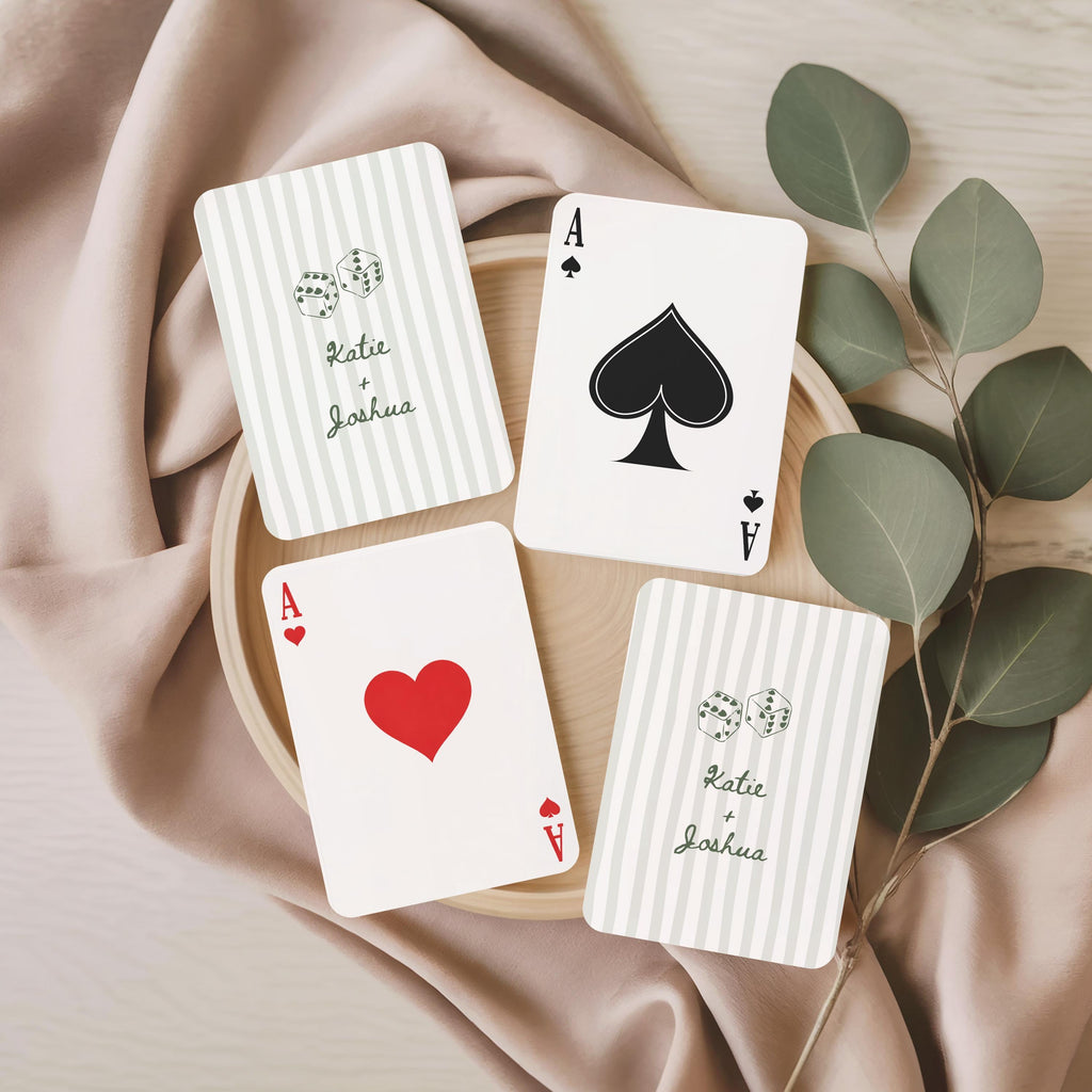 Lucky Dice Personalized Playing Cards