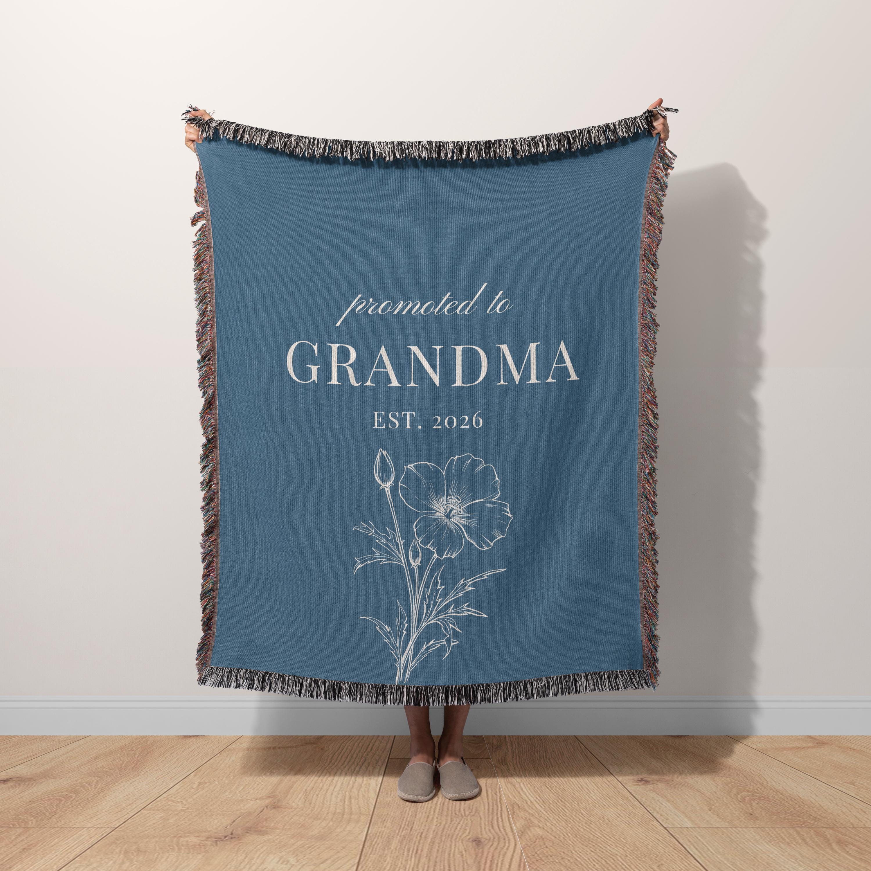 Promoted to Grandma Blanket