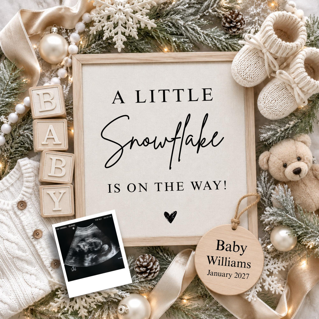 Digital Pregnancy Announcment Template