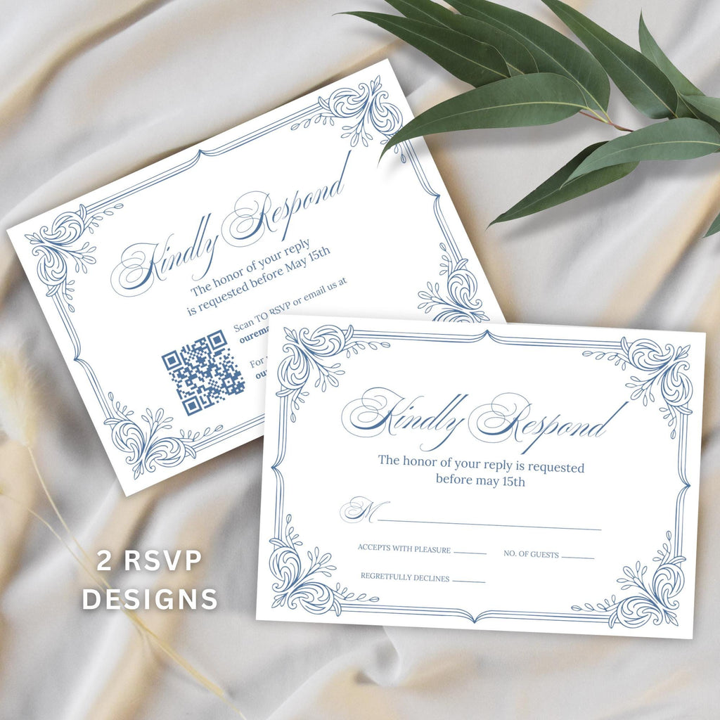 Grandmillennial Wedding Invitation Bundle
