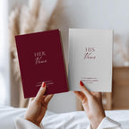 Personalized Stripe Wedding Vow Book