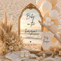 Digital Beach Pregnancy Announcment Template