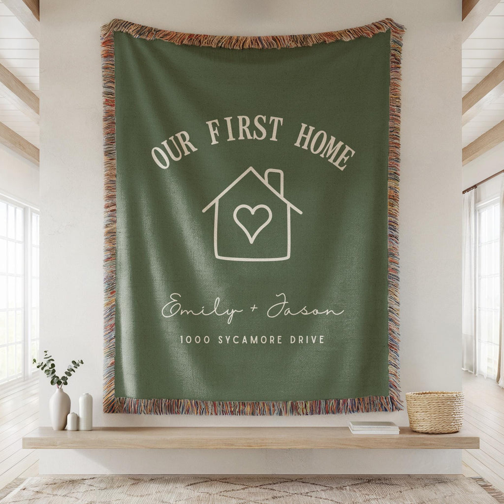 Personalized First Home Blanket