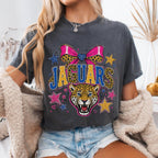 Coquette Glitter Jaguars Mascot Shirt