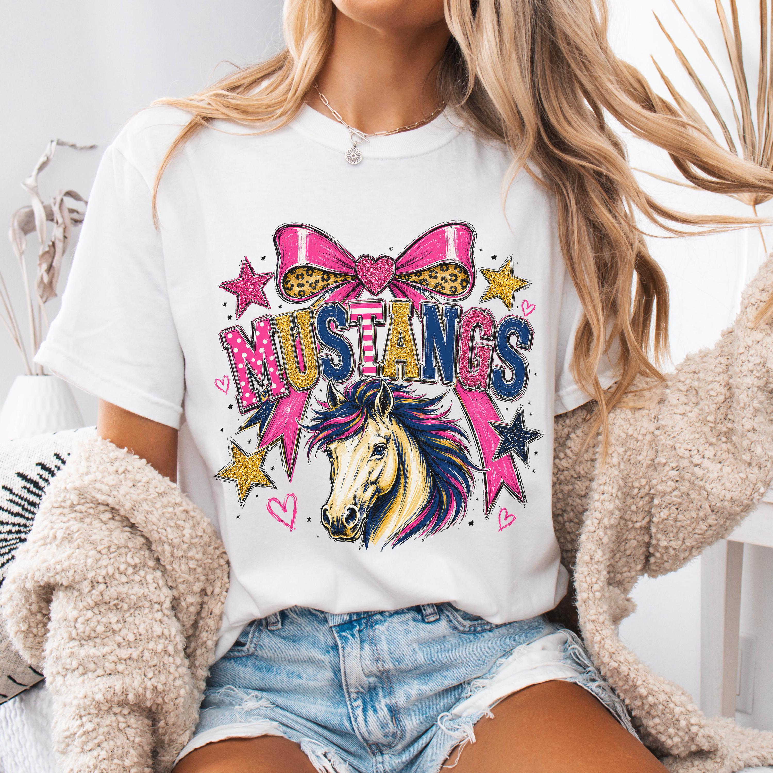 Preppy Mustangs Mascot Shirt
