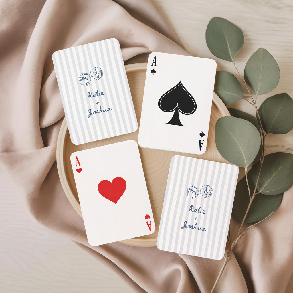 Lucky Dice Personalized Playing Cards