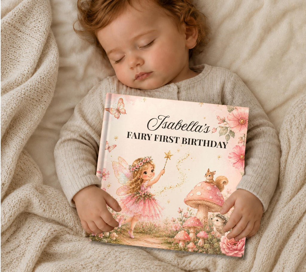 Personalized Fairy First Birthday Book