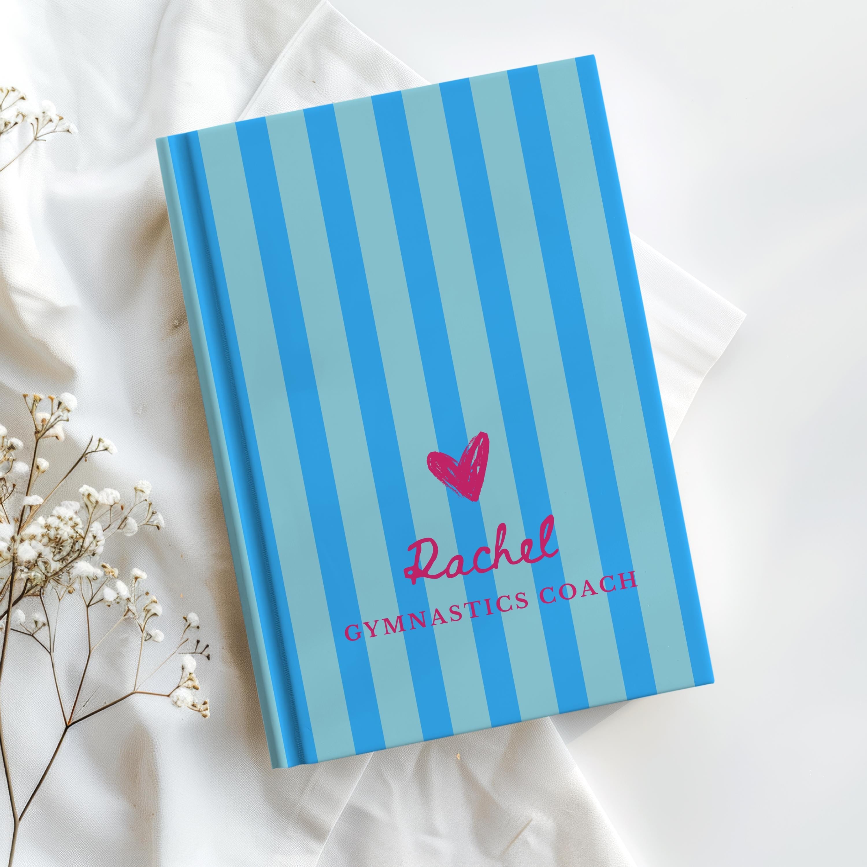 Custom Name Preppy Striped Journal
