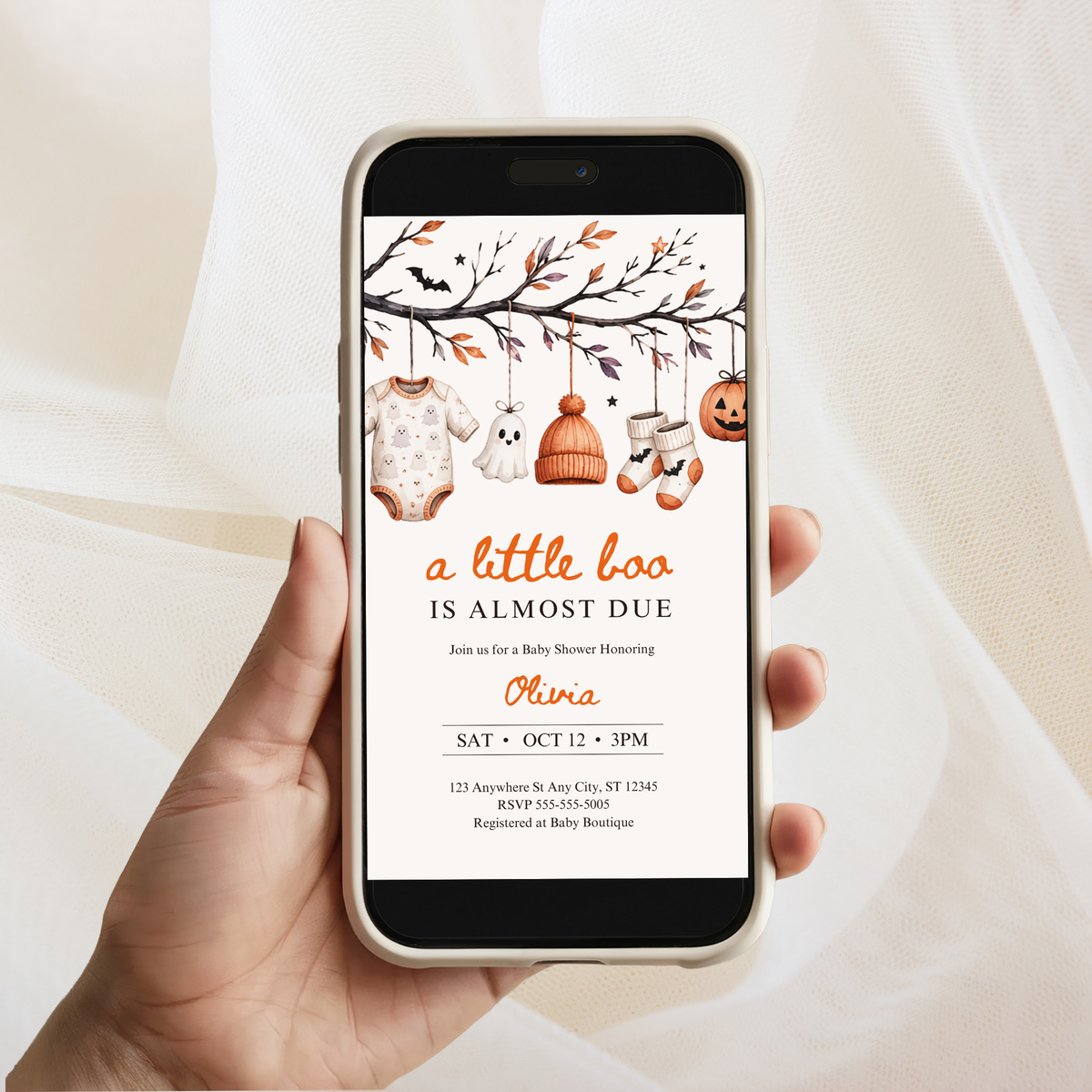Halloween Baby Shower Invitation