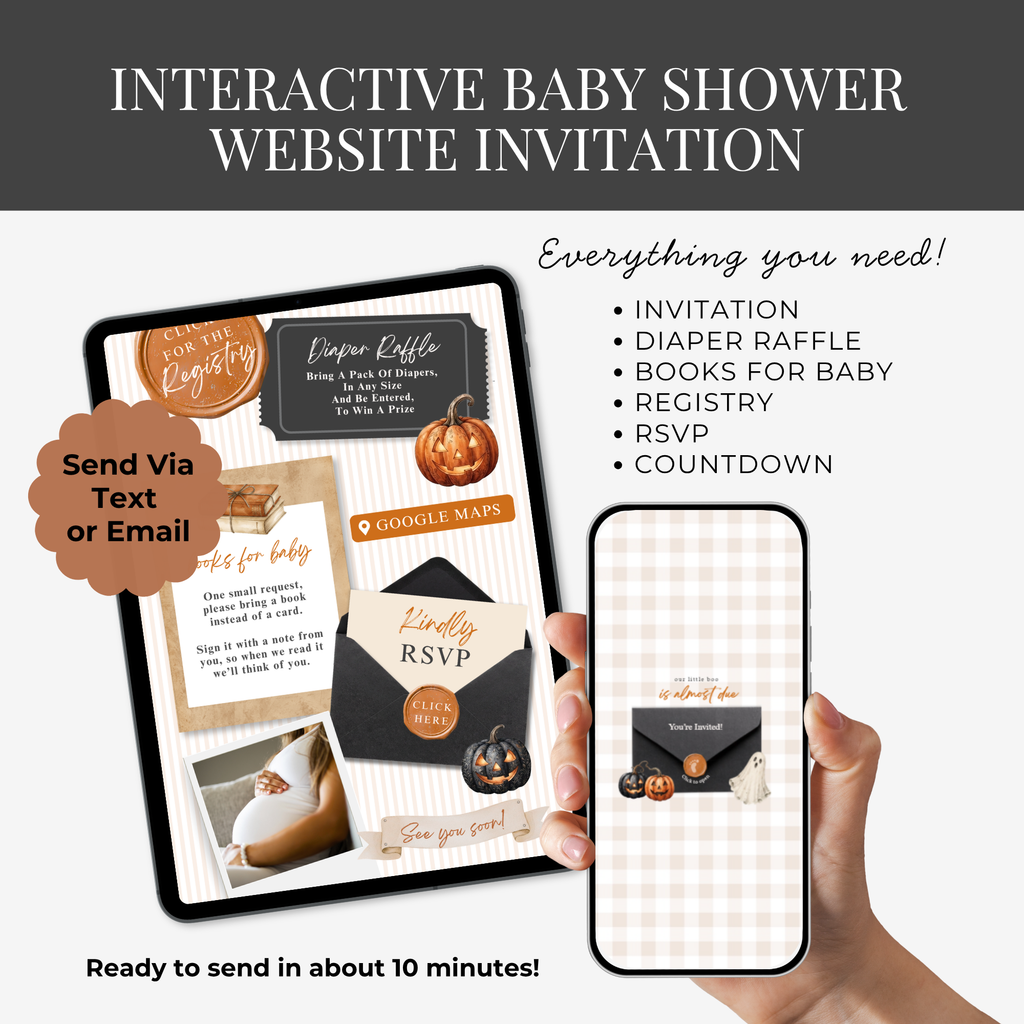 A Little Boo Baby Shower Website