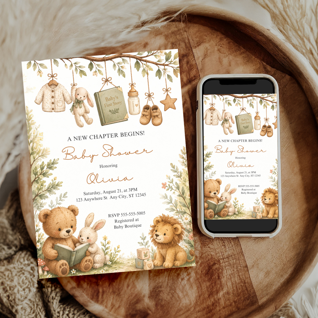Storybook Baby Shower Invitation