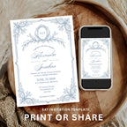 Grandmillennial Wedding Invitation Bundle