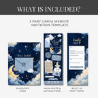 Moon & Stars Shower Website Invitation