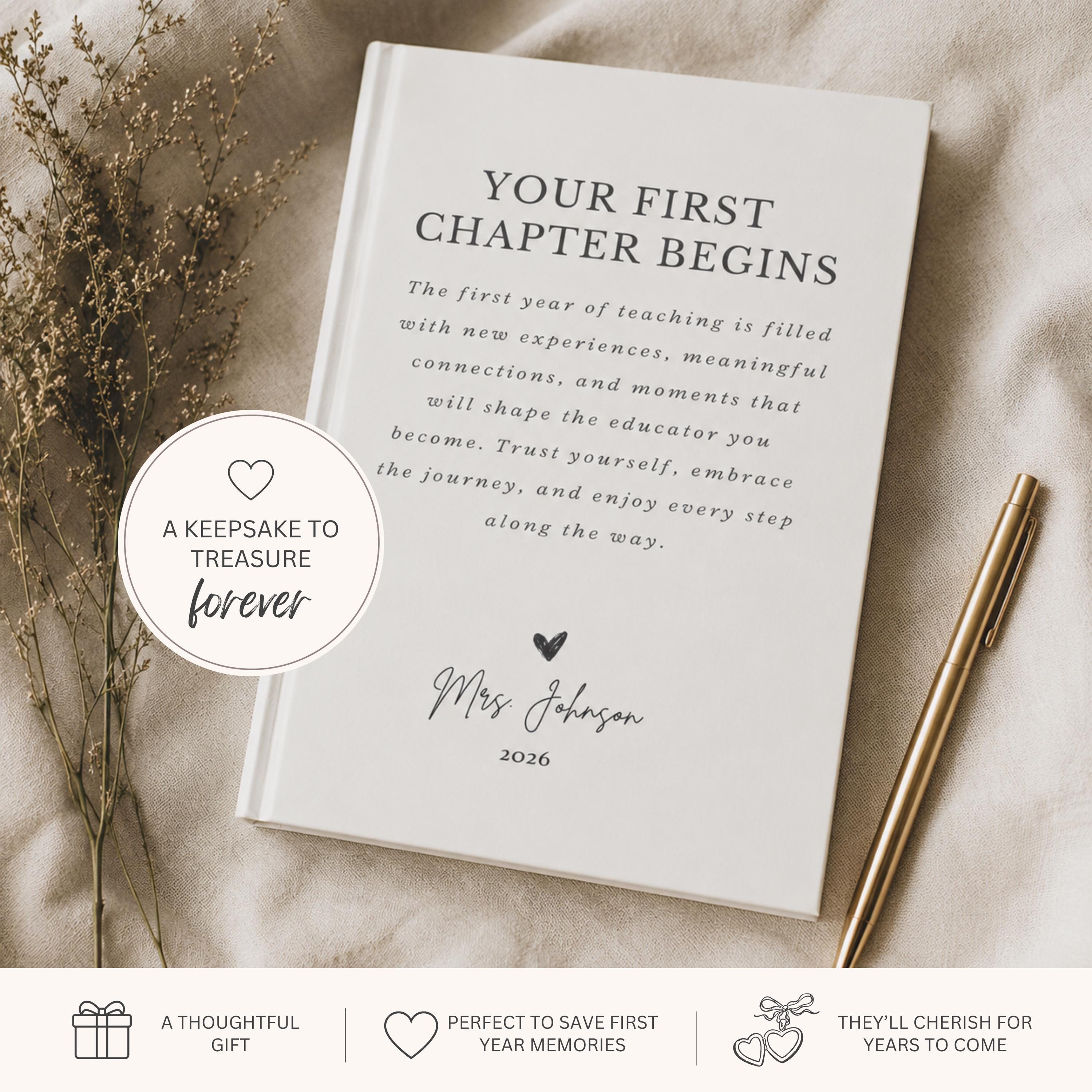 Personalized First Year Teacher Journal