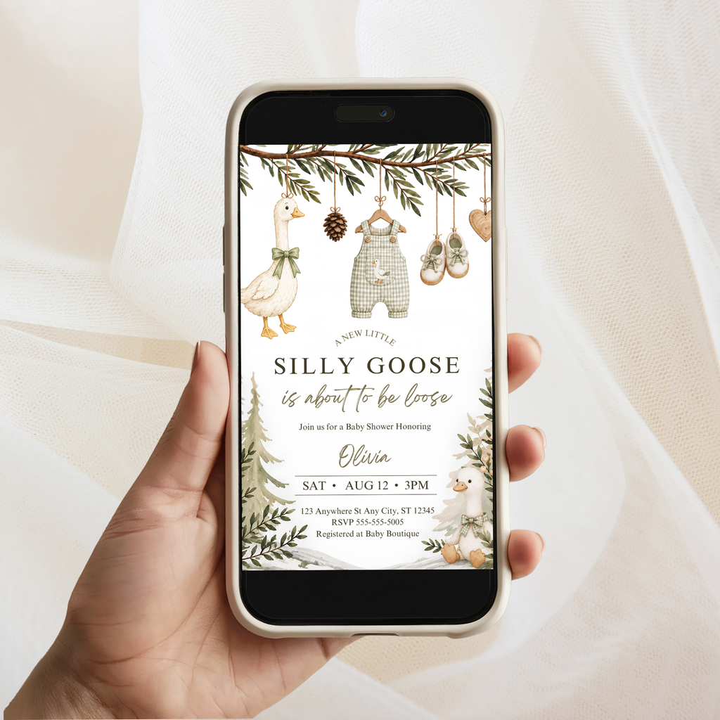 Silly Goose Baby Shower Invitation