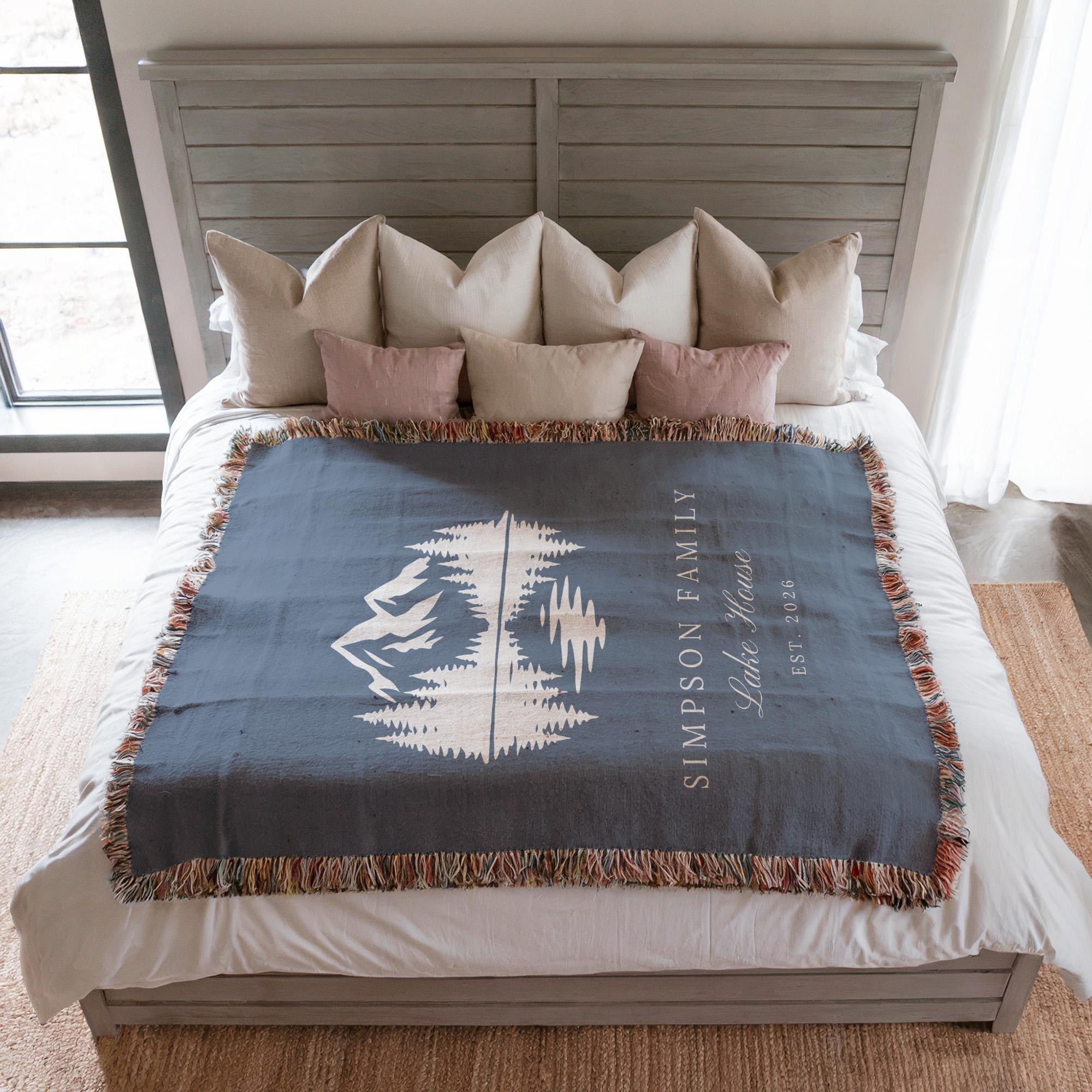 Personalized Lake House Blanket