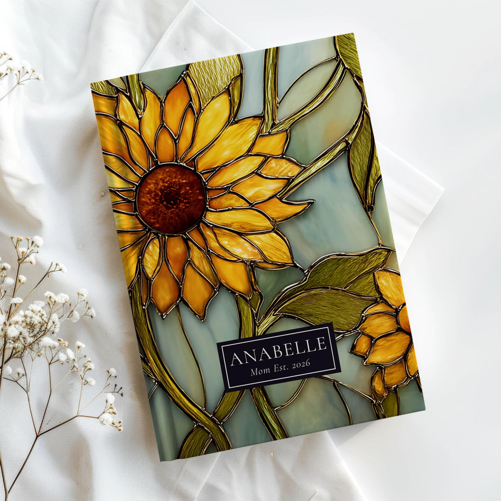 Personalized Sunflower Journal