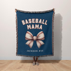 Personalized Baseball Mom Blanket