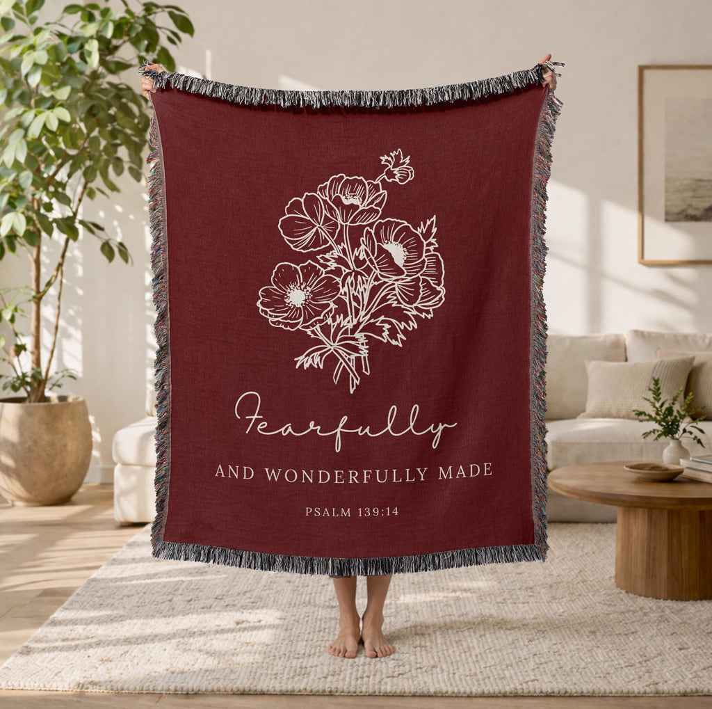Fearfully and Wonderfully Made Christian Blanket