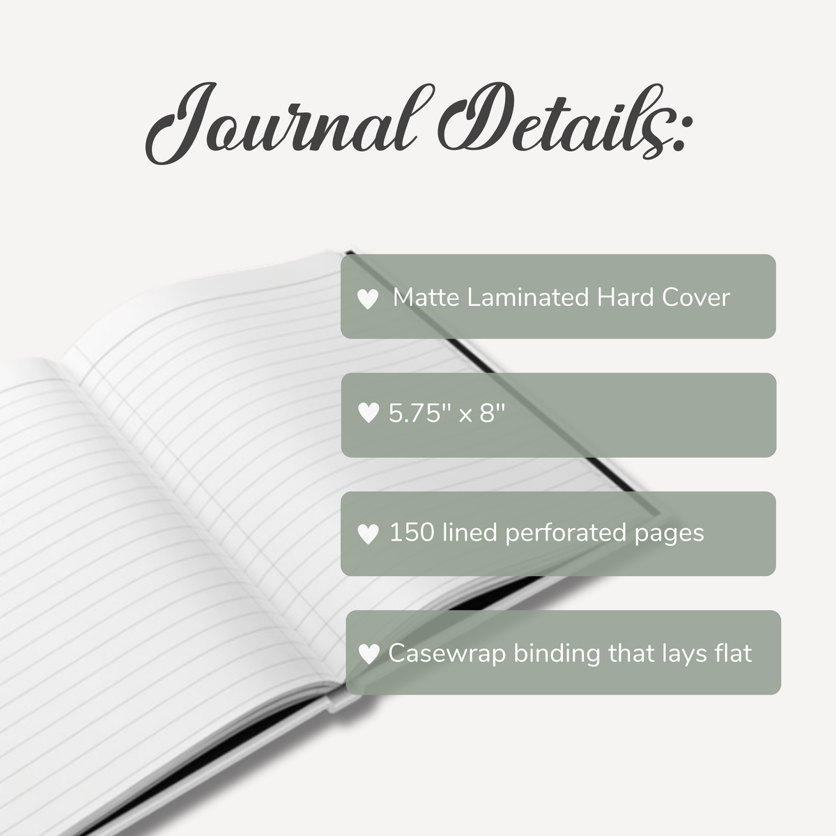 Personalized Stripe Wedding Vow Books