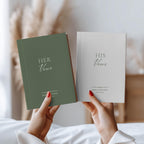 Personalized Stripe Wedding Vow Book