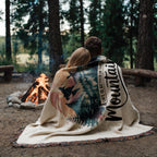 Life is Better in the Mountains Woven Blanket