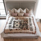 Funny Possum Blanket If I’m Moody Give Me Foody