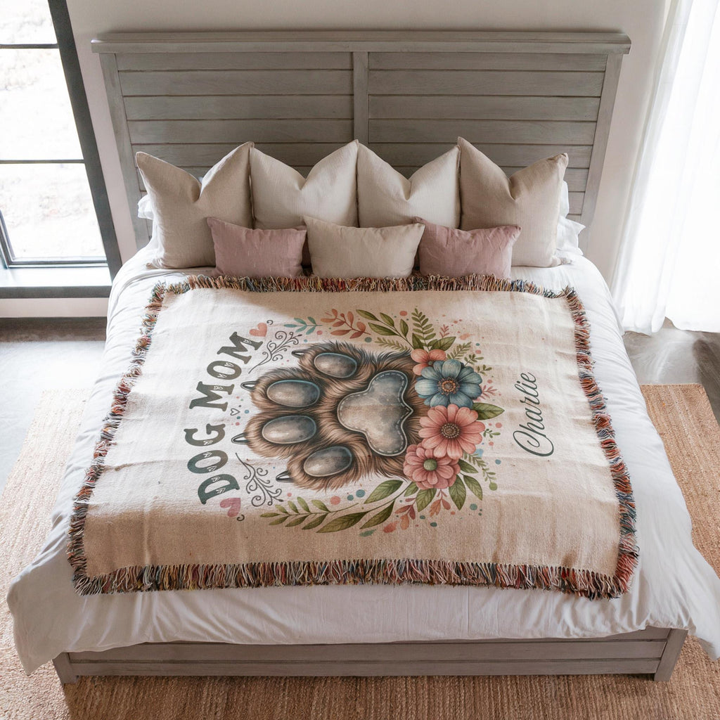 Personalized Dog Mom Blanket
