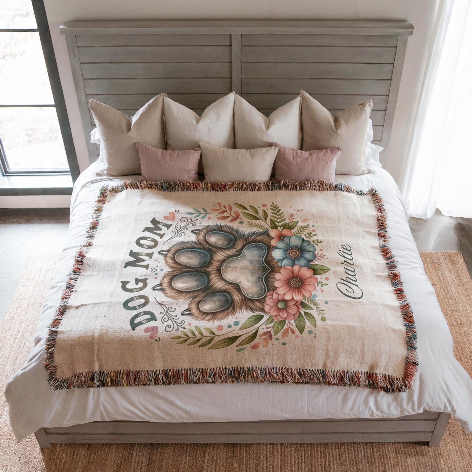 Personalized Dog Mom Blanket