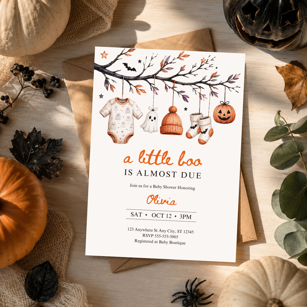 Halloween Baby Shower Invitation