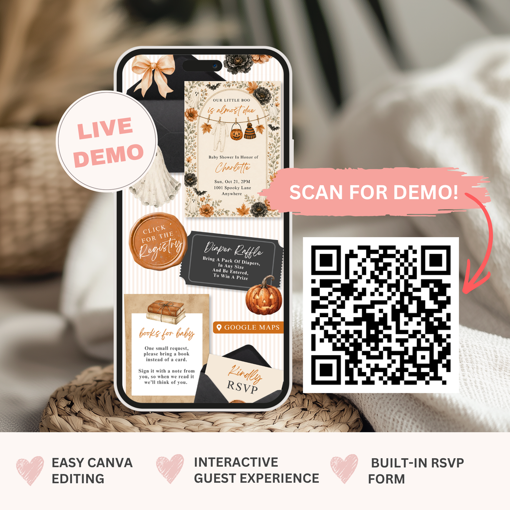 A Little Boo Baby Shower Website