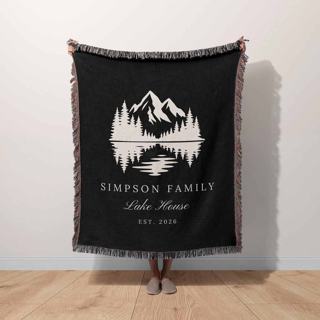 Personalized Lake House Blanket