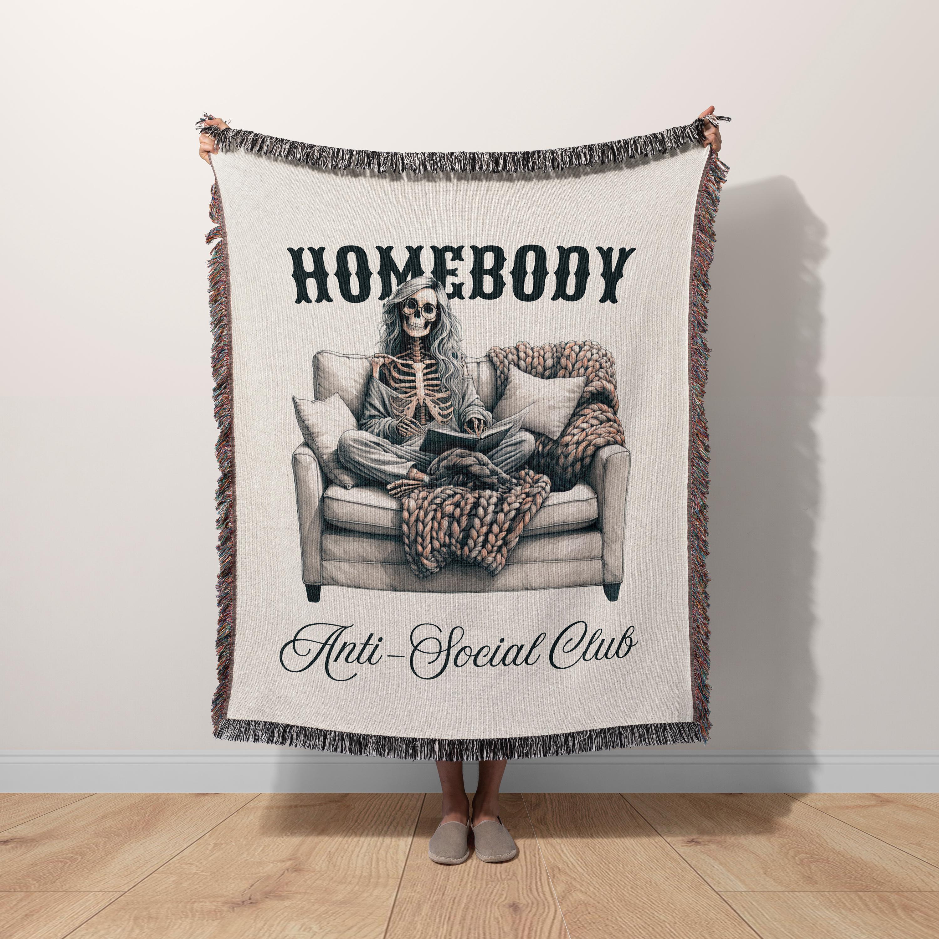 Homebody Anti Social Club Blanket