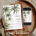 Tropical Wedding Invitation Set