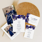 Navy Wedding Invitation Suite