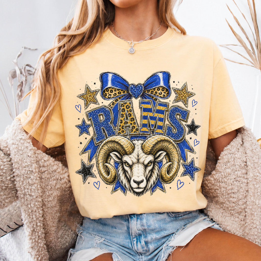 Preppy Rams Mascot Shirt