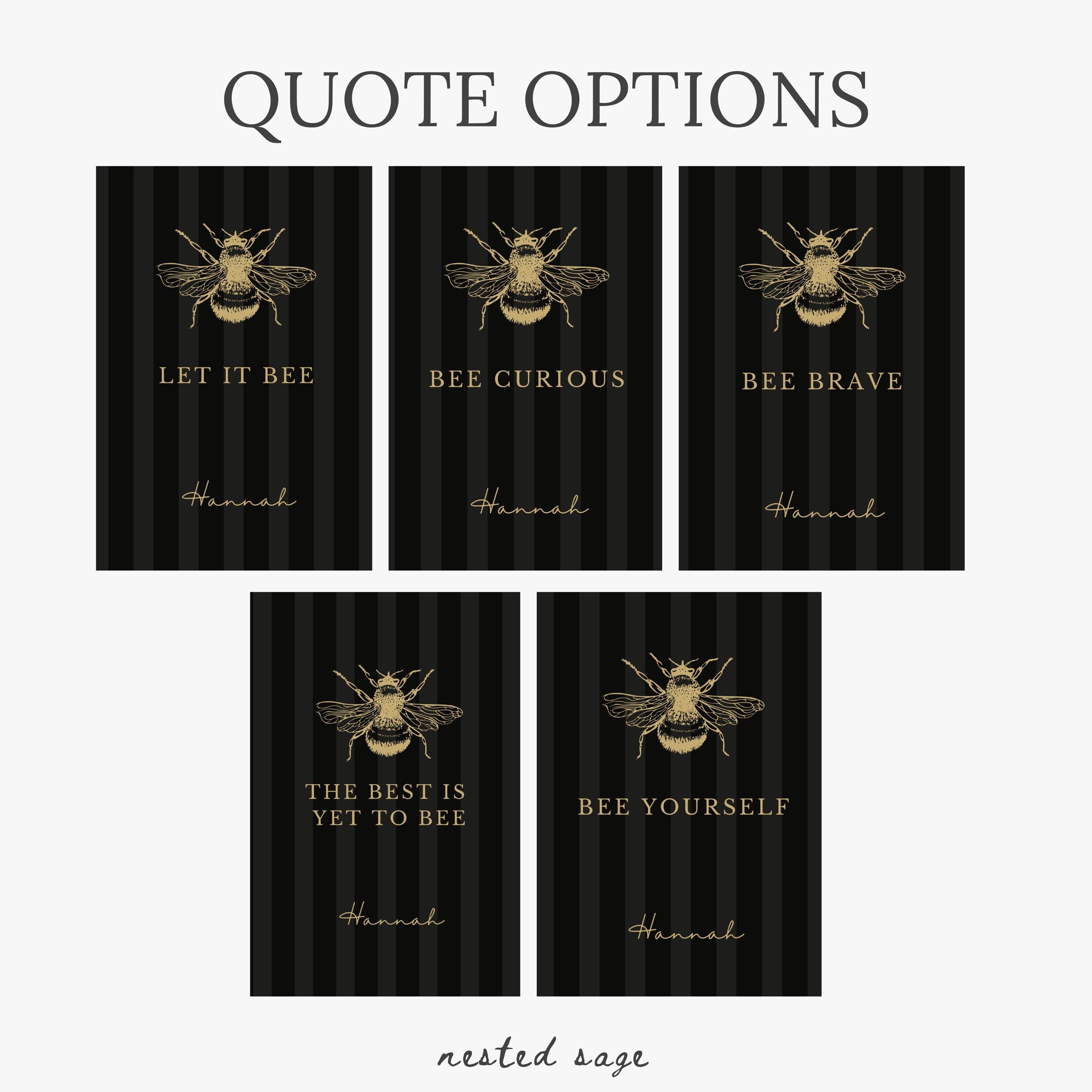Personalized Bee Journal