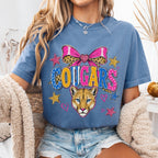 Preppy Coquette Cougars Mascot Shirt