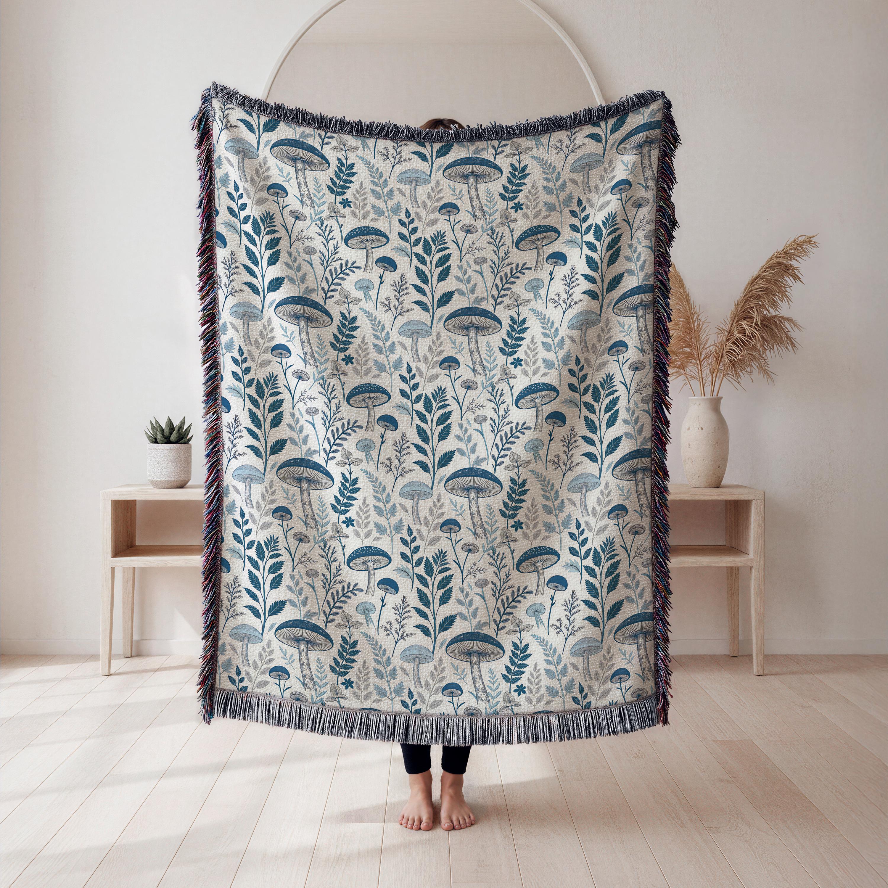 Cottagecore Mushroom Blanket