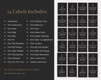 Year of Firsts Marriage Milestone Wine Bottle Labels
