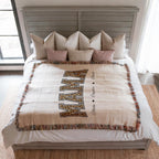 Personalized Leopard Print Mama Blanket with Names